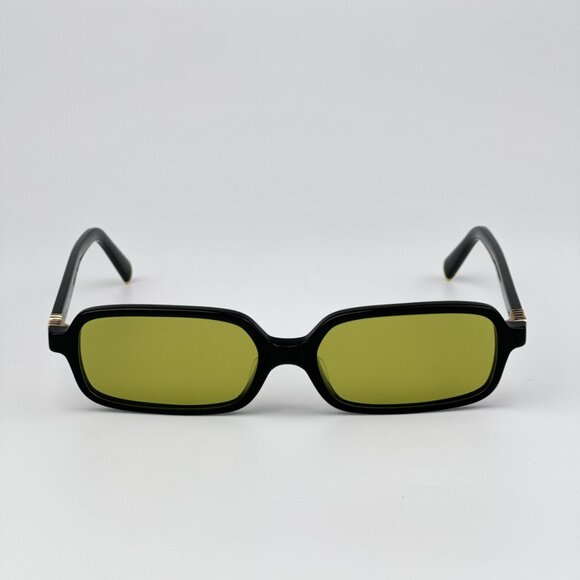 Miu Miu MU11ZSF 16K07O BRAND NEW Sunglasses Black Olive Green Rectangle Unisex - Picture 7 of 12